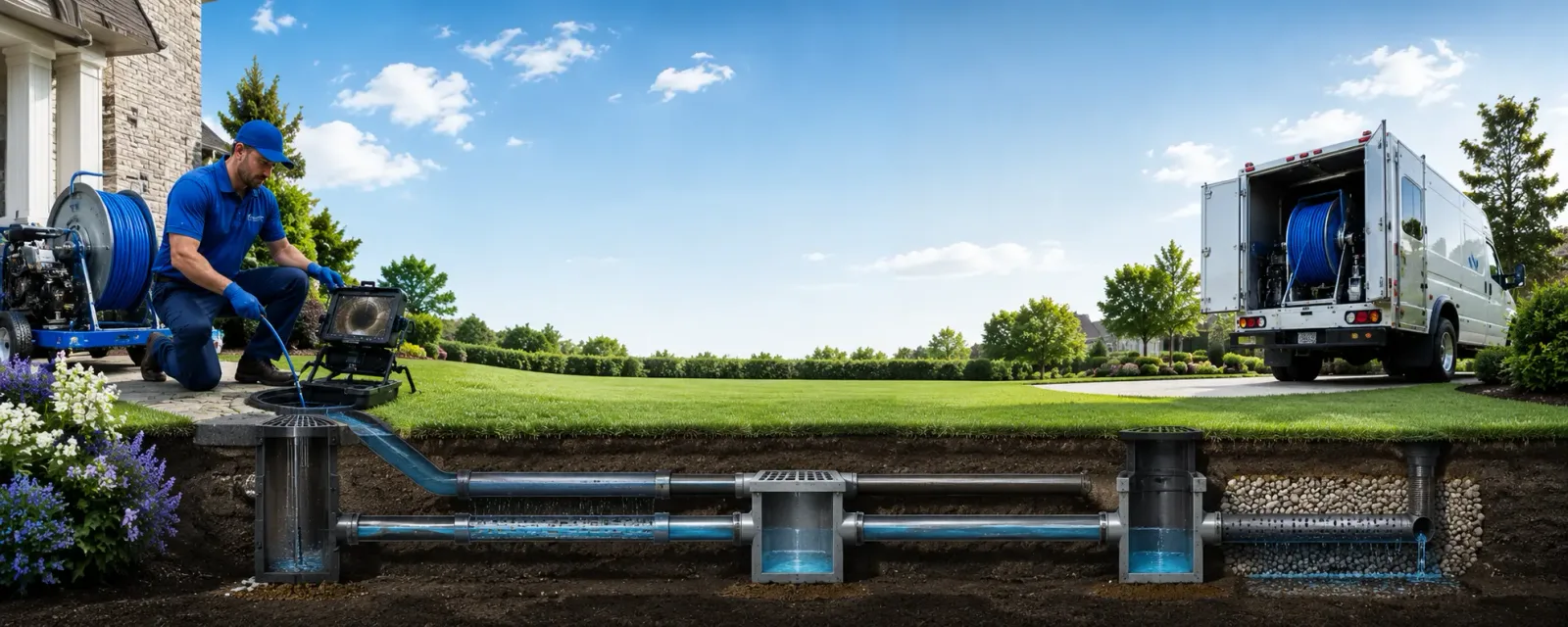 Outdoor drain cleaning information for Blomkest, MN